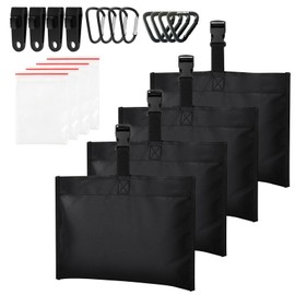 Yexcend 4 Packs Boat Cover Sand Bag Mooring Kit, 600D Marine Grade Polyester Canvas with Tarp Clip Accessories