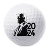 TeesAndTankYou Trump 2024 Silhouette Golf Ball - Novelty Gift for