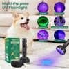 ESCO LITE Blacklight Flashlight 128 LED UV Flashlight, Upgraded Bright