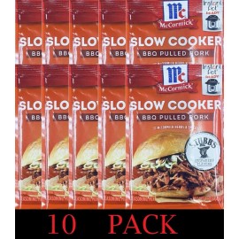 McCormick 10x McCormick Slow Cooker STUBB'S BBQ PULLED PORK Mix Savory Herbs Spices 1.6 oz