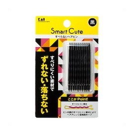 貝印 (Kai) suma-tokyu-to (smartcute) Non-Slip Hair Pin Black