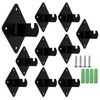 BENLIUDH Wall Brackets for Gridwall, Black Gridwall Panels Mount Brackets