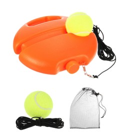 PATIKIL Tennis Train Rebound Ball with 2 String Balls, Solo Tennis Training Equipment Self Practice Portable Tennis Training Tool Rebounder Kit for Beginners Sport Exercise, Orange
