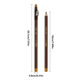 MOTIBACK 12-Count Brow Defining Set with Sharpener (Dark Brown)
