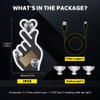 Finger Heart Car Window Light, Solar-Powered Wireless LED Heart Shape