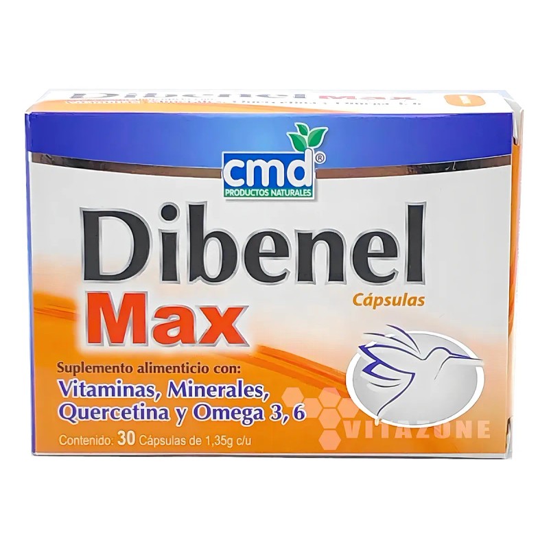 Dibenel Max Multivitaminico, Quercitina, Omega C/30 Cáps Cmd Sabor Capsulas
