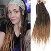FANCEE DE Dreadlocks Extensions Straight Double Ended Dreads 10 Strands