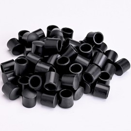30 Pieces Door Stopper Rubber tip Replacement Black Silicone Replacement Door Stop Caps Door Stopper Bumpers for Wall and Floor Protection, Universal Size