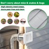Funmit 4" Louvered Vent Cover Stops Birds Nesting for Outside