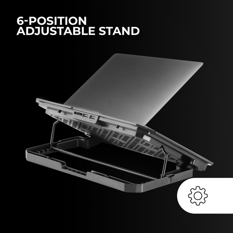 Mars Gaming MNBC23, Cooling Base and Stand 16 Inches, 6
