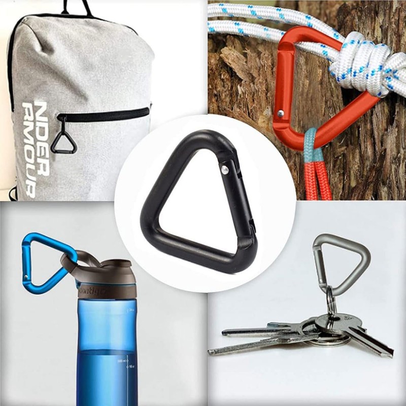 KON Carabiner, Triangle, Stylish, Keychain, Aluminum Alloy, Key Chain, Accessories,