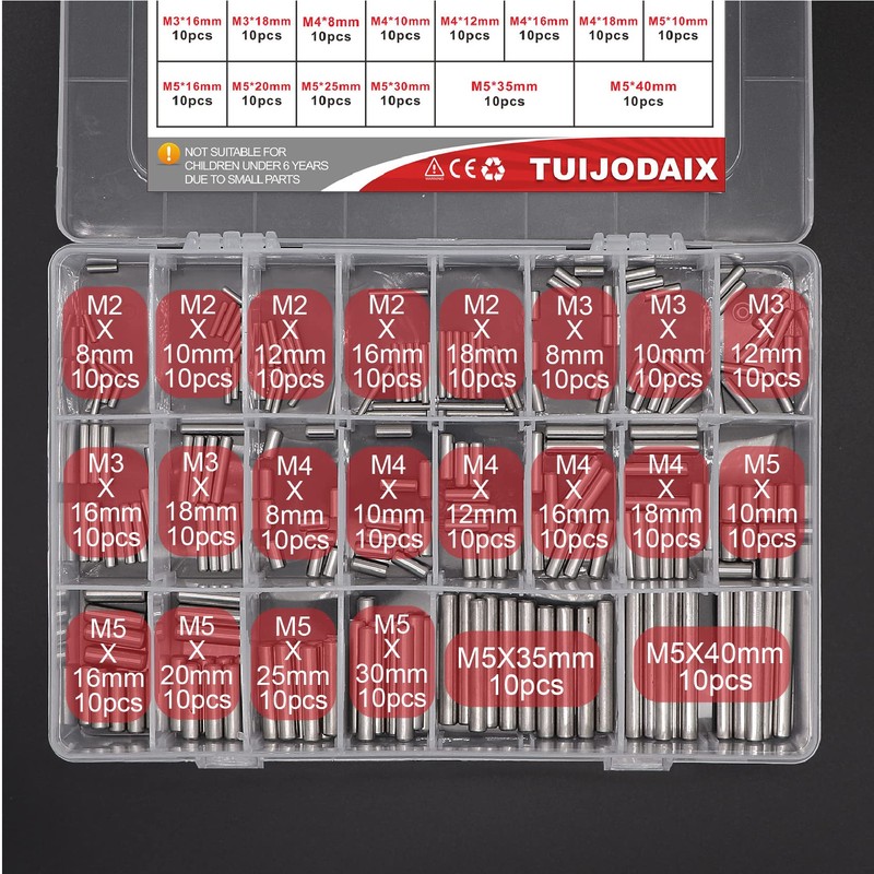 220Pcs 22 Kinds M2 M3 M4 M5 304 Stainless Steel