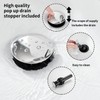 GGStudy 2 Handles 3 Holes Faucet Widespread Bathroom Sink Faucet