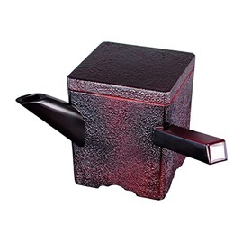 Fukui Craft 15157880 New Genroku Square Hot Tube, Large, Ancient Lacquer Engraving