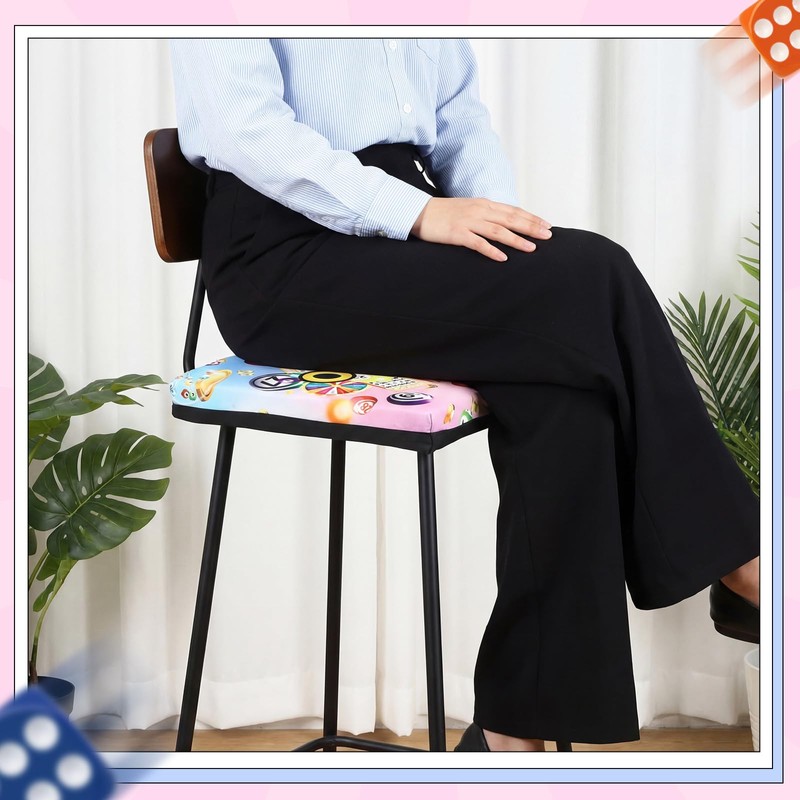 Thyle 2 Pack Bingo Night Seat Cushion Set 2" Cushion