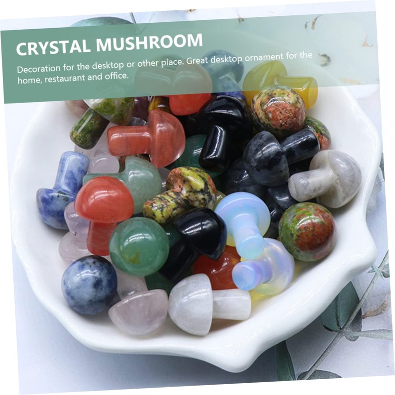 Kisangel 20pcs Mushroom Decor Mushroom Statues for Home Office Restaurant