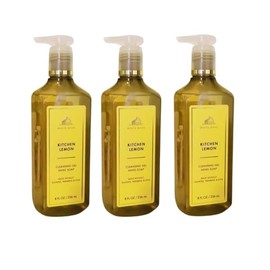 Kitchen Lemon Cleansing Gel Hand Soap by White Barn/BBW - Pack of 3