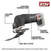 PORTER-CABLE 20V MAX* Oscillating Tool with 11-Piece Accessories, Tool Only