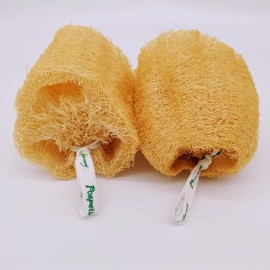 100% Natural Loofah Loofah Scrubbing Scourer Natural Color Unbleached Safe Non-Toxic Pospetia (Large Loofah Section)