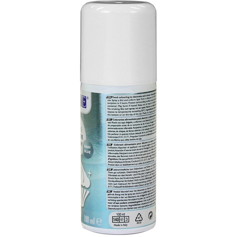 PME Edible Lustre Spray, Baby Blue, 3.3 Ounce