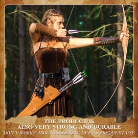 ANTWASP Renaissance Belt Pouch Pirate Leather Belt Bag Viking Belt Medieval Waist Bag Potion Bottles for Cosplay Costume Accessories (Black)