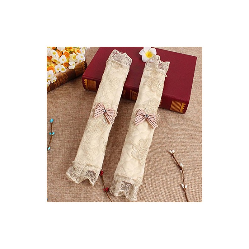 Luxury Lace Embroidery Refrigerator Fridge Door Handle Cover Handles Protector,