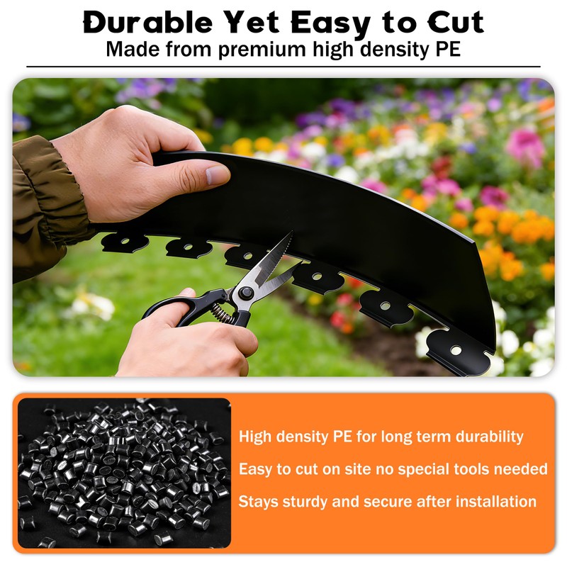 ESOHOT 4 inch Tall Landscape Edging Kit 100FT Garden Edging