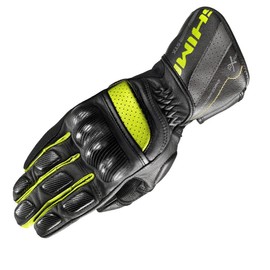 Shima STX MEN Poron XRD Men's Motorcycle Gloves Sport Summer Leather (S-XXL, Neon Fluo Black), S