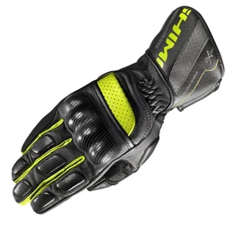 Shima STX MEN Poron XRD Men's Motorcycle Gloves Sport Summer Leather (S-XXL, Neon Fluo Black), S