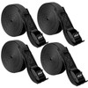 WEDAMER 4-Pack Kayak Tie Down Straps Heavy Duty Cam Buckle