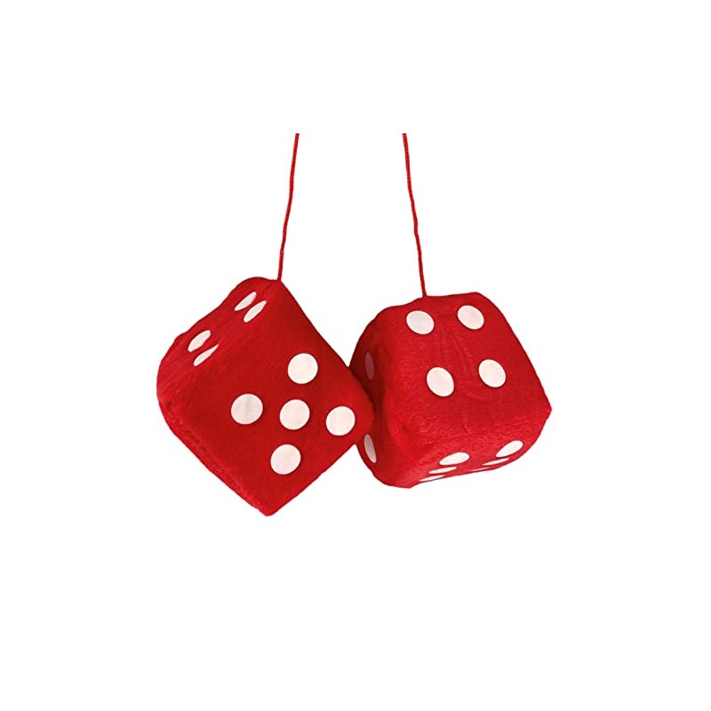 Sumex Branded Home & Car Mirrior Hanging Fluffy Furry Dice