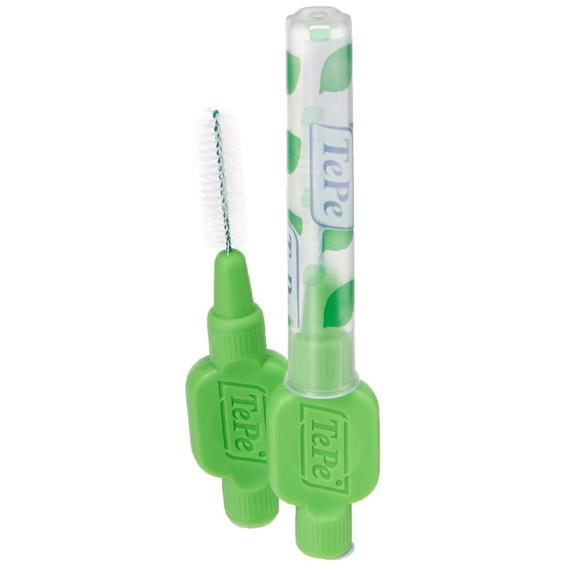 Tepe 0.8 mm Interdentgreen Brushes - Pack of 6