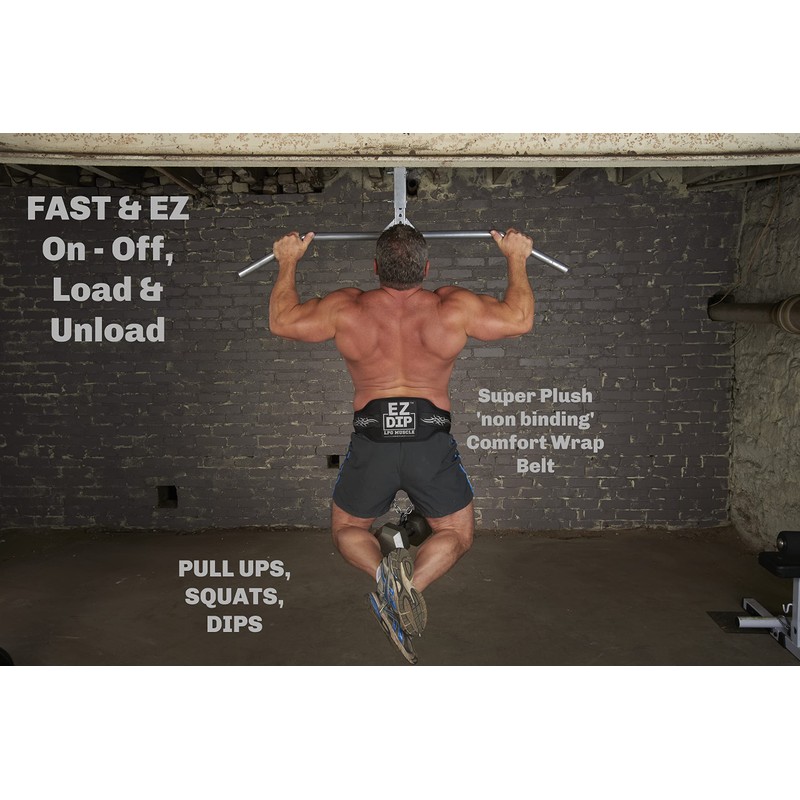 Dumbbell Loading Hook for DIP Belt, Wrist Roller, Neck Harness