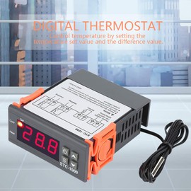 Temperature Controller, STC-1000 High Temperature Controller with Digital Display, with Cooling Heating Modes, for Aquarium, Terrariums, Incubator