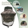 MILAKOO Unisex Full Face Mesh Hat Camo Hiking Hat Adjustable