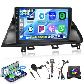 Realdio Android Car Stereo for Honda Odyssey 2005 2006 2007 2008 2009 2010 with Wireless CarPlay Android Auto 26UI 2GB+64GB