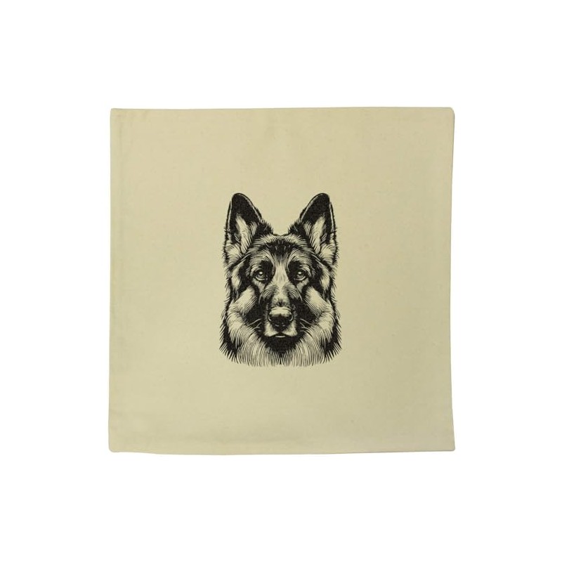 Azeeda 40cm x 40cm 'German Shepherd Dog' Canvas Cushion Cover