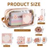 SHANFAA Cute Capybara Pen Case Set, Transparent Capybara Pen Bag