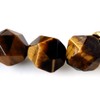 Gold Stone Tiger Eye Onyx Bracelet, Men's Star Cut, 0.4