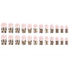 Medium Square Press on Nails Leopard French Tip Fake Nails