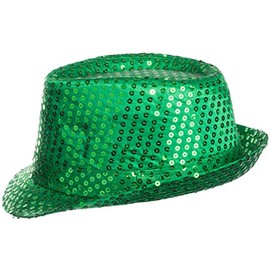 Brandsseller Sequin Hat Unisex Glitter Hat Party Hat Fancy Dress Carnival New Year's Eve – Dark Green