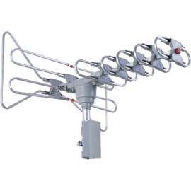 SuperSonic SC-603 360-Degree HDTV Digital Amplified Motorized Antenna - w/ Remote Control, Up to 2 TV Sets - Supports HDTV
