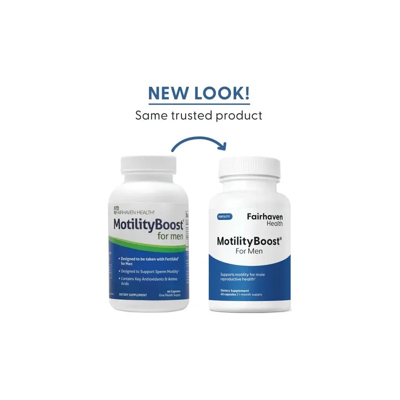 Fairhaven Health Motilityboost For Men Cápsulas Suplemento Dietético Fertilidad Masculina
