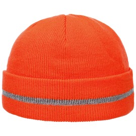 Hutshopping Workout Reflector Knitted Hat, Women's Winter Hat, Jogging Hat with Envelope, orange