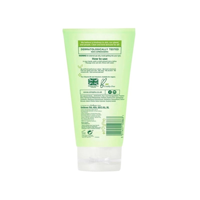 Limpiador Facial Simple en gel 150 ml