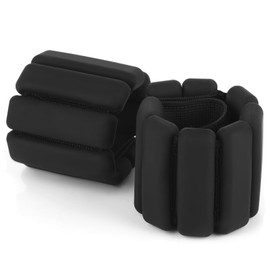 2 Pieces Wrist Weights Ankle Weights Set Weight Cuffs Portable Weight Cuffs Ankle Weight for Yoga, Dance, Aerobics, Running, Jogging, Cardio, Strength Training