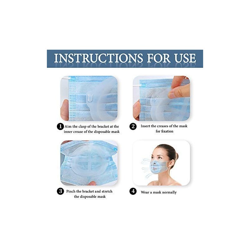Boolavard 3D Stand Respirator Parts for Mask for Women Lipstick