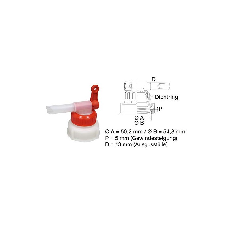 Sabeu Fluxx® AH 13/51 Outlet Tap Dosing Tap for 5-10