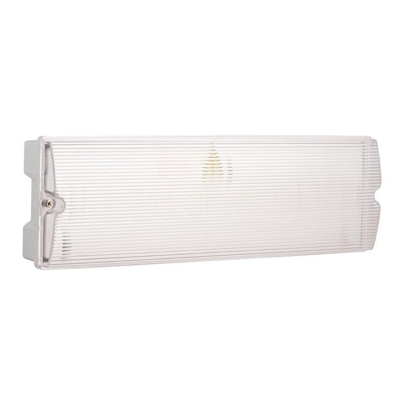 EVOGES IP65 3W Emergency LED Exit Sign Bulkhead, Self Test