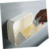Minkissy 2pcs Bathroom Storage Box Wall-mounted Organizer Tissue Holder Storage
